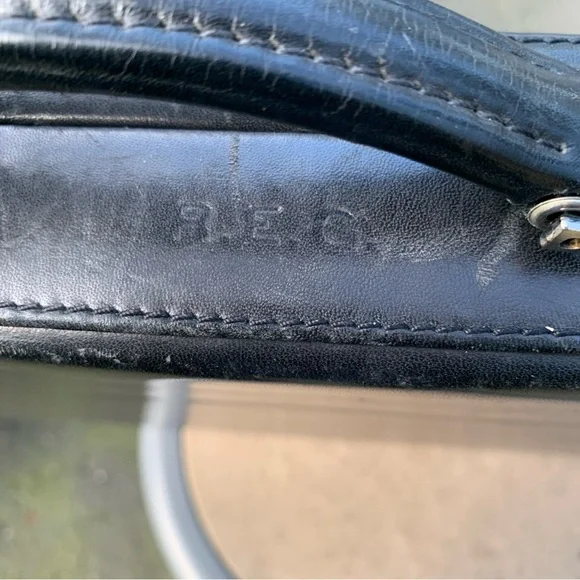 Classic Vintage Leather Combination Briefcase -CROUCH & FITZGERALD 16x13x3